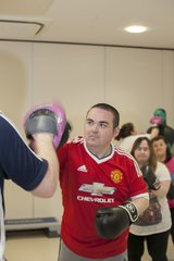 Male adult attending Boxing Classes
