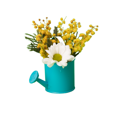 an image of a tin can flower pot