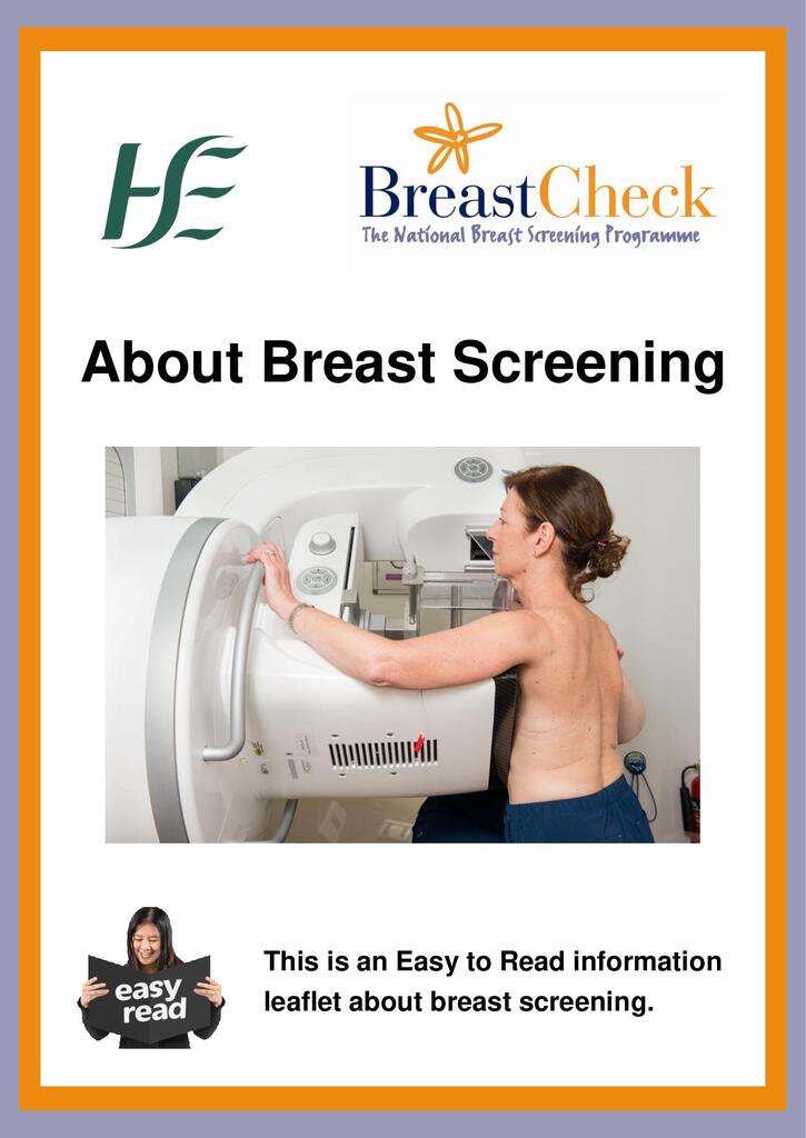 About Breast Screening- Easy Read